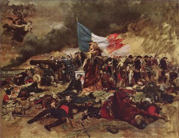  nest Canvas - The Siege of Paris 1870 military Jean Louis Ernest Meissonier Ernest Meissonier Academic Military War